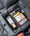 Center Console Organizer For Jeep Wrangler JL JLU And Gladiator JT 2018 Through 2026 Armrest Storage Tray with Essentials
