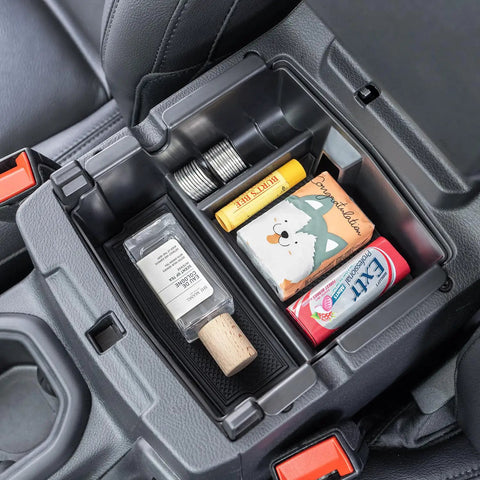 Center Console Organizer For Jeep Wrangler JL JLU And Gladiator JT 2018 Through 2026 Armrest Storage Tray with Essentials