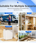 Top Tier Compact Portable Washing Machine With Fast Spin Dryer, Straight Up Solid Mini Semi Automatic Laundry Washer for RVs, dorms, and balconies.