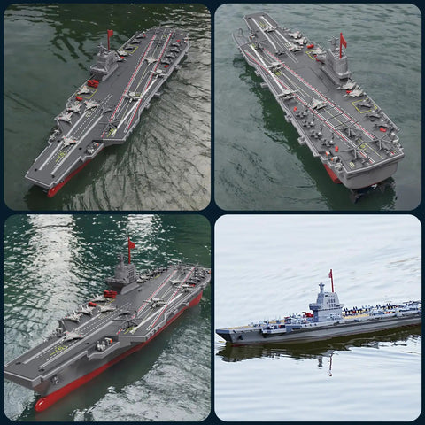 Remote Control Warship And Battleship Boat With 2.4G Control, Twin Motor High Speed RC Ship for Pool And Lake on water surface