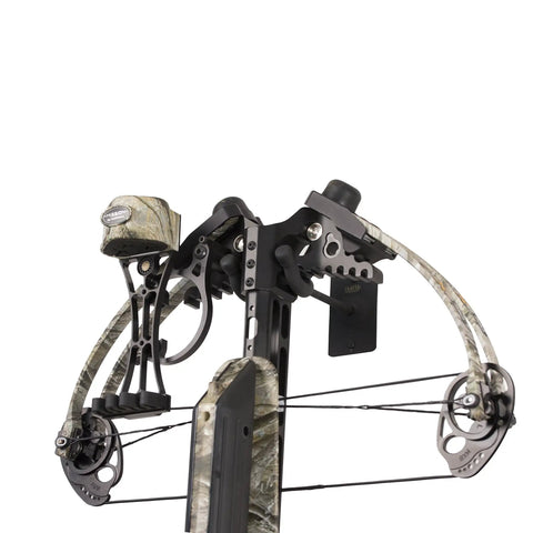 Crossbow Wall Mount Holder For Flat Walls, Built Tough Steel With Black Powder Coat, No Nonsense Vertical Display Cradle Holds Stirrups