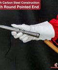 Unfailing Stability Cane Staff Scepter Spear Prop High Carbon Steel Construction With Intricate Authentic Design And Weighted Butt Cap