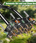 Pro Grade Adjustable Lawn Aerator Tool With Rebound Spring And 16 Sharp Metal Spikes for Lawn Care