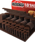 X Protector Felt Furniture Pads 181 Piece Ultra Large Set for Hardwood and Laminate Floors displayed on packaging