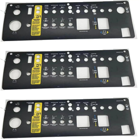 Top Notch Aftermarket Platform Control Panel Decal Replacement For Genie Boom Lifts showing three durable decals for Z 45 series.