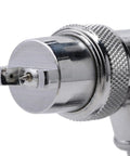 VFan Gravity Feed Dual Action Airbrush System Portable Pro Grade Dope Tool close-up of nozzle and threading for fine detail finishes