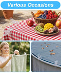 30 Pack Balloon Arch Clamps For Backdrops used on picnic table, hanging cloth and pool cover, 3.5 inch plastic clips, easy setup and secure hold.