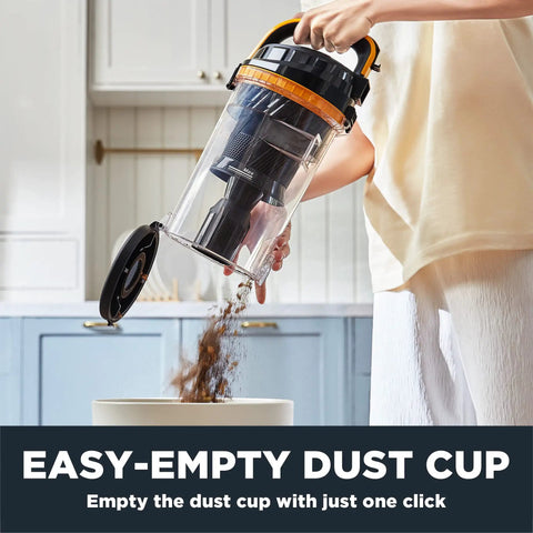 Eureka MaxSwivel Pro Lightweight Vacuum For Home Cleaning With Swivel Steering And Dual Cyclone Technology Perfect For Hard Floors And Carpet Effortless Maneuverability Under Furniture Captures Larger Debris Small Dirt And Microscopic Dust Without Losing