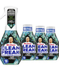 Clean Freak Multi Surface Cleaning Spray Starter Kit with Deep Cleaning Mist and Refill Bundle, Unstopables Fresh Scent, 64 Fl Oz Total