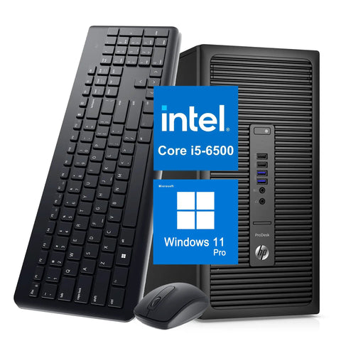 ProDesk 600 G2 Tower Desktop PC With Intel Core i5 6500 8GB RAM 256GB SSD WiFi Bluetooth 4K Ready Keyboard And Mouse Windows 11 Pro Renewed