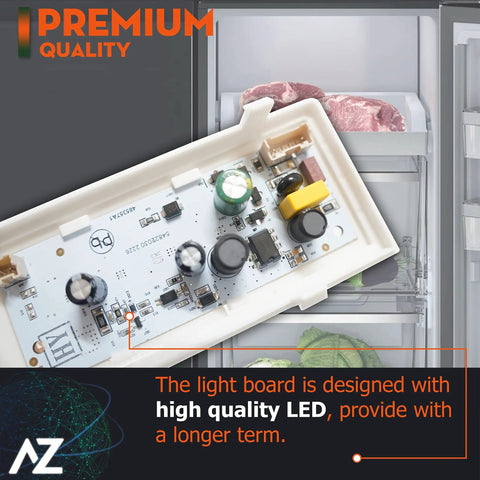 Main Refrigerator LED Light Assembly Replacement For Ceiling Right Side With Housing And Control Board, refrigerator interior