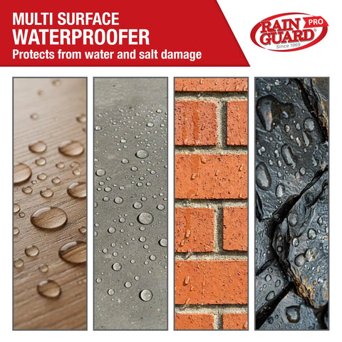 Micro-Seal Surface Sealer For Water And Weather Damage On Porous Wood And Masonry, Silane Siloxane Water Repellent With A Natural Finish, Weatherproof No Brainer To Use For Concrete Brick Stucco And More, Yields 5 Gallons