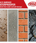 Heavy Duty Water Repellent Concentrate Makes Ten Gallons Deep Penetrating Sealant For Wood Concrete And Masonry Surfaces clear beads on wood, concrete, brick, and stone.