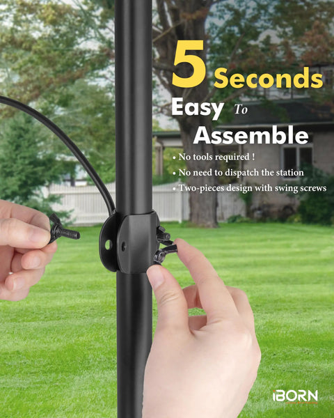 Heavy Duty 12.2 Inch Metal Bird Feeder Hooks For 1 Inch Poles Outdoor Hanging Station Kit Extra Hooks For Hummingbird Feeders And Plant Hangers Pack Of 2