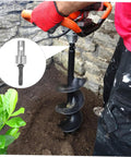 Beefy Pro Grade Drill Bit Adapter for Hammer Drills and Earth Augers 1 Inch Chuck Converter in action for garden digging