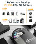 Creality PETG filament for 3D printers, 1.75 mm, 1 kg, black spool