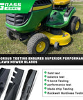 Lawn tractor with John Deere 42 Inch Mulching Blades For D130 D110 D125 D105 Lawn Tractor Riding Mower 42 Inch Deck Replacement