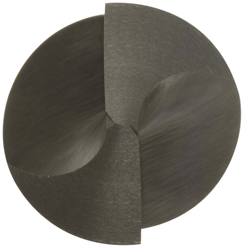 Top view of YG-1 0201L high-speed steel NC spotting drill bit, uncoated, straight shank, 5/16 in diameter