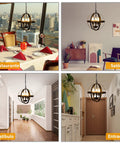 Vintage Pendant Light With Farmhouse Rustic Style Vibe, 3 Light Adjustable Hanging Fixture, in dining room, living room, hallway