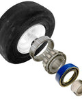 Beefed Up Front Caster Wheel Seal And Spacer Rebuild Kit For Wright Stander Mowers with bearings, bushings, and seal components