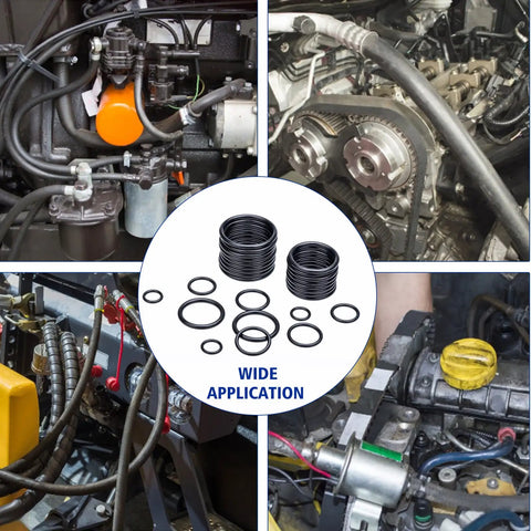 O Ring Hydraulic Seal Kit For SAE 900 Series 12 Sizes Buna N 90 Oil Resistant Nitrile Pack Of 275 Seals in machinery and engines