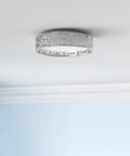 12 Inch Dimmable LED Flush Mount Ceiling Light Featuring 1100 To 1400 Lumens, 3000K Warm White, Brushed Nickel Finish, ETL Listed
