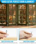 Spring Loaded Bi Fold Closet Door Top Roller Guides Seven Eighths Inch Diameter Replacement Four Pack for smooth installation