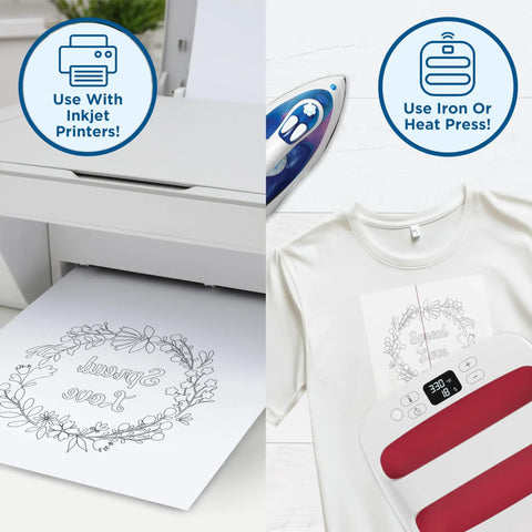 Water Soluble Embroidery Paper 8.5 By 11 Printable Transfer Sheets 12 Sheets For Inkjet Embroidery Washes Away After Stitching