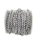Stainless Steel Ball Chain Spool With 100 Feet of Beads Measuring Three Sixteenth Inch and 100 Clasps for DIY Projects