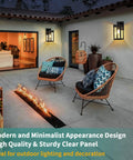 Solar Wall Light Outdoor With Motion Sensor Three Lighting Modes Waterproof Porch Sconce lighting patio area