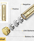 Laser Bore Sight For Rifle With Six Batteries Included, Red 635nm Class IIIa Laser, aluminum bore sighter with batteries