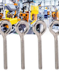 Heavy Duty Stainless Steel Lifting Eye Bolts 304 Grade M6x73 10 Pack Lift Eye Hooks For Machinery Outdoor And Damp Environments Smooth Finish Durable Eye Nut Screws For Safe Hoisting on industrial machines