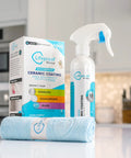 Ceramic Coating Spray Kit For Kitchen And Bathroom Surfaces That Repels Stains Smudges Water Spots And Soap Scum Ultra Hydrophobic