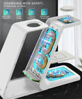 Interior coils of All In One Wireless Charging Station With Upgraded 2026 Fast Desk Charger for enhanced charging efficiency.