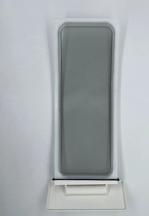 Top view of Lint Trap Screen For Whirlpool Kenmore KitchenAid Dryers Replacement That Fits Like A Glove Replaces 8557861 Made In USA