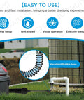 Universal Ac Drain Line Cleaner Adapter That Clears Sticky Gunk Fast Quick Wet Vac Suction For HVAC To PVC Condensate Lines with flexible hose.