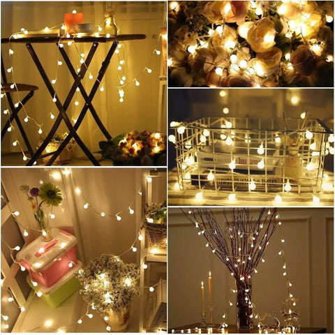 Color Changing Easter Globe String Lights 39.37 Ft With 120 LEDs, 11 Modes, Remote Control And Timer, decor in home setups
