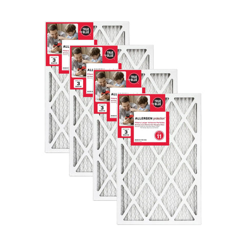 MERV 11 Pleated Air Filter 15x20x1 For Home HVAC Systems Dope Indoor Air Cleaner Electrostatic Replacement Filter Pack Of 4 Made In USA