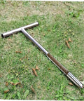 Stainless Steel Soil Sampler Probe With T Handle Contractor Grade Lightweight And Durable Tool for lawn garden and farm use