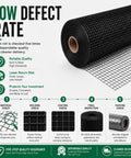 Kickass Rust Proof Vinyl Coated Hardware Cloth Half Inch Mesh 48 By 100 Feet 19 Gauge Galvanized Wire Fencing quality assurance infographic
