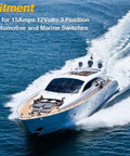 Luxury yacht demonstrating the use of Heavy Duty Marine Ignition Switch For Boats 15 Amps 12 Volts Three Position Off Ignition Start.