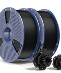 PetG 3D Printer Filament 1.75mm Two Spools 2Kg Pack High Strength Durable Built To Last For Functional Parts And Prototypes Easy To Print Dimensional Accuracy Plus Minus 0.02mm Black.
