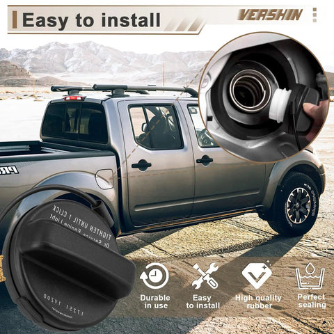 Nissan Gas Cap Fuel Tank Cap OE-Like Replacement With Easy Install Fits Altima 2013-2018 Sentra 2013-2019 and more