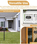 Private Property No Trespassin Sign With Stake For Front Door Lawn Garden And Business No Soliciting Sign UV Printed And Weatherproof