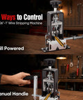 Straight Up Manual Wire Stripping Machine For Copper Cable with drill and manual handle options for easy use.