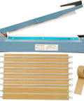 Tabletop 16 Inch Heat Sealer For Mylar Bags And Plastic Poly Bags 110 Volt Manual Bag Sealing Machine with replacement parts visible
