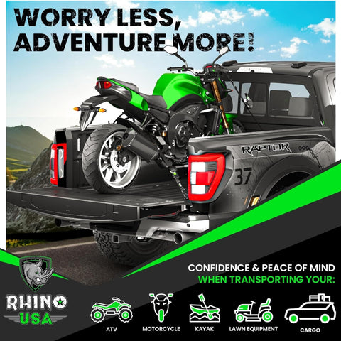 Retractable Ratchet Straps 4 Pack 1 Inch By 10 Foot Auto Self Retracting Tie Downs 1,209 Lbs Break Strength Heavy Duty Truck