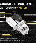 Replacement Sunroof Motor For Ford Explorer 2011 To 2017 Moon Roof Actuator with 14-pin connector and robust drive gear.