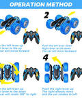 High Speed 2.4GHz Remote Control Stunt Car Beast Mode With Dual Sided 360 Degree Flips operation method instructions