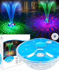 Remote Control Floating Pool Fountain With Lights Anchor Included Big 4.3 Ft Spray Height The Cool Water Feature For Inground